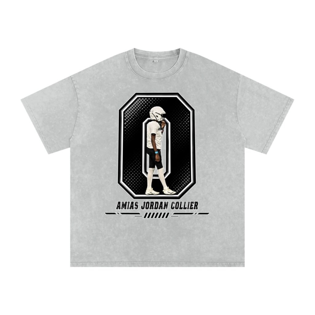 Amias Jordan collier Snow Washed Oversized TEE