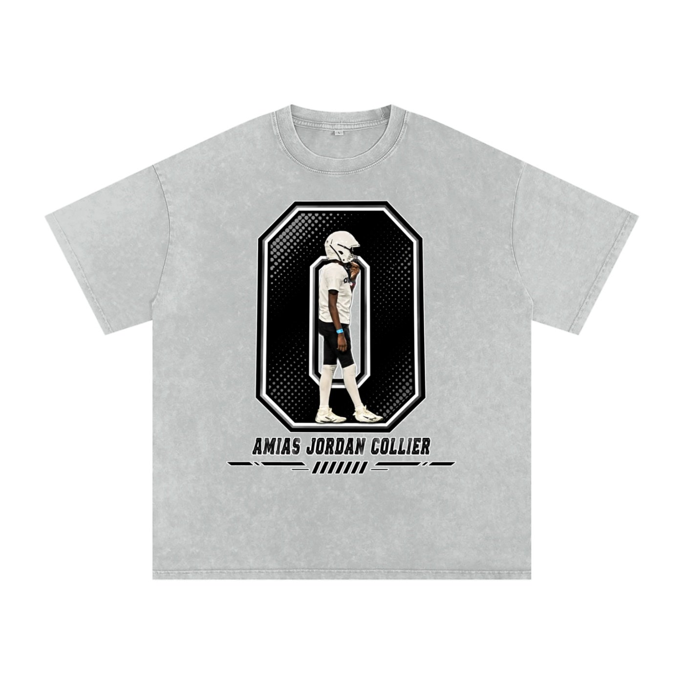 Amias Jordan collier Snow Washed Oversized TEE - Image 3