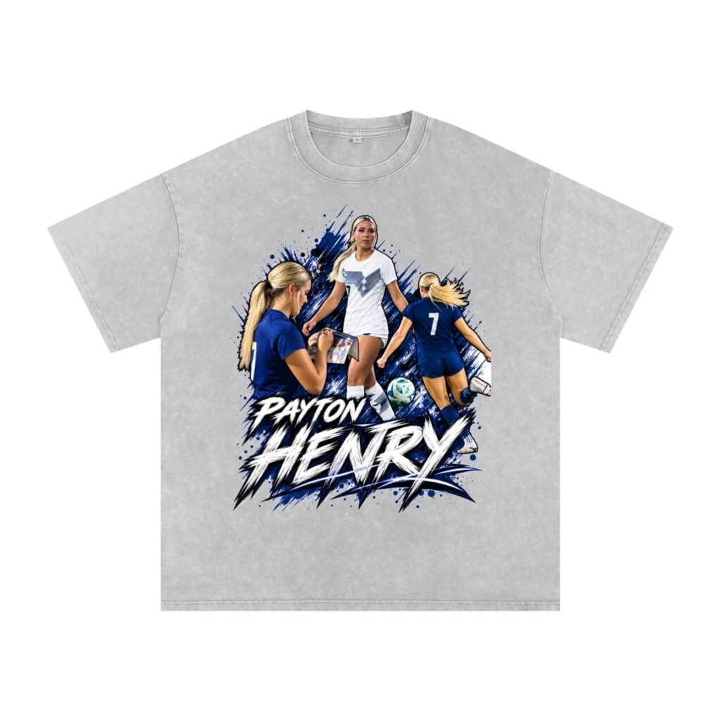 Payton Henry   Snow Washed Oversized TEE