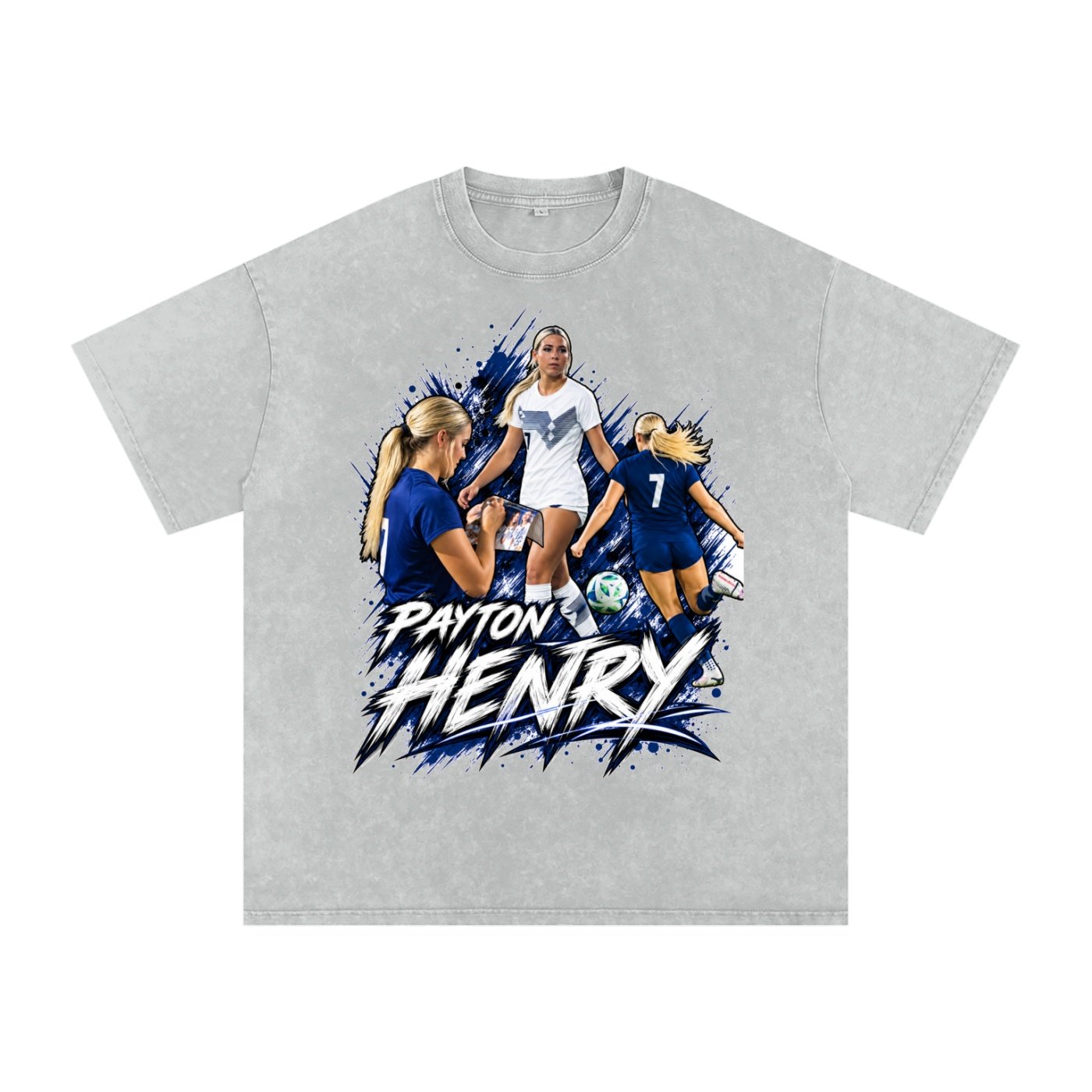 Payton Henry   Snow Washed Oversized TEE - Image 3