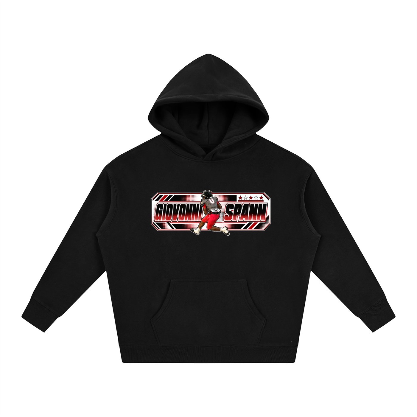 Giovonni Spann  Oversize Fleeced Hoodie - Image 1