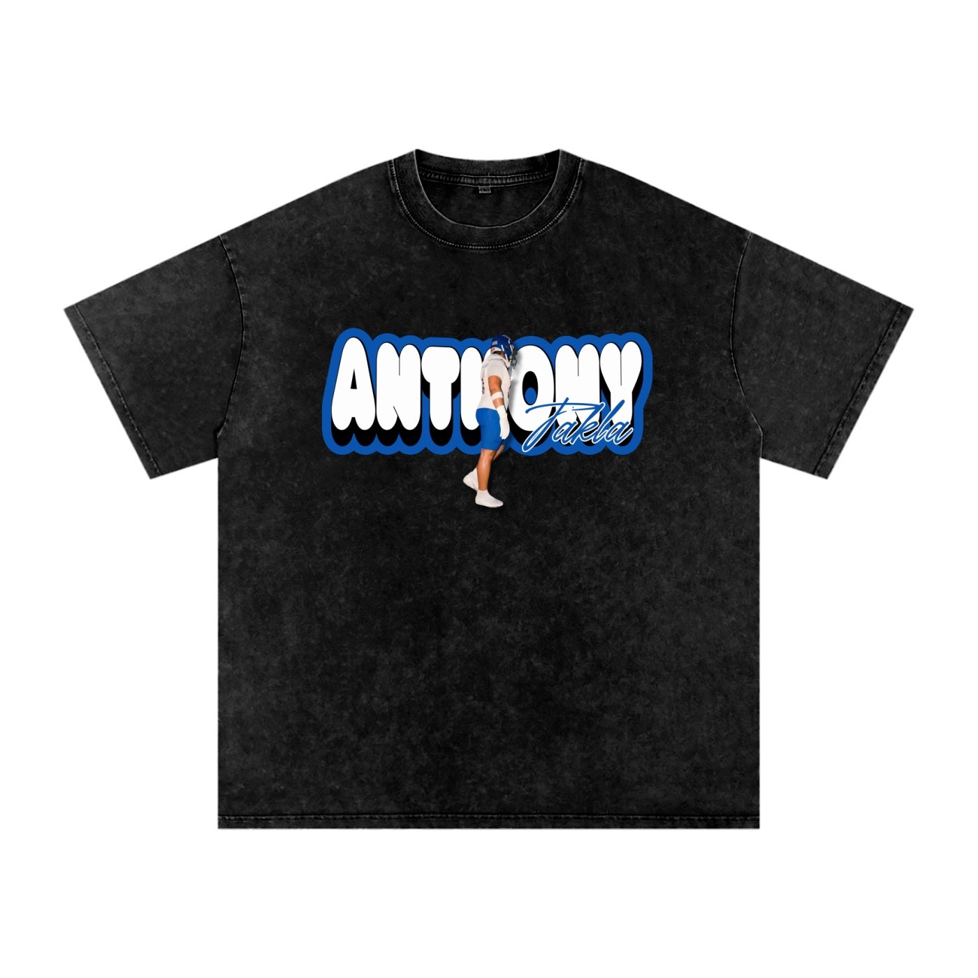 Anthony Takla Snow Washed Oversized TEE - Image 1