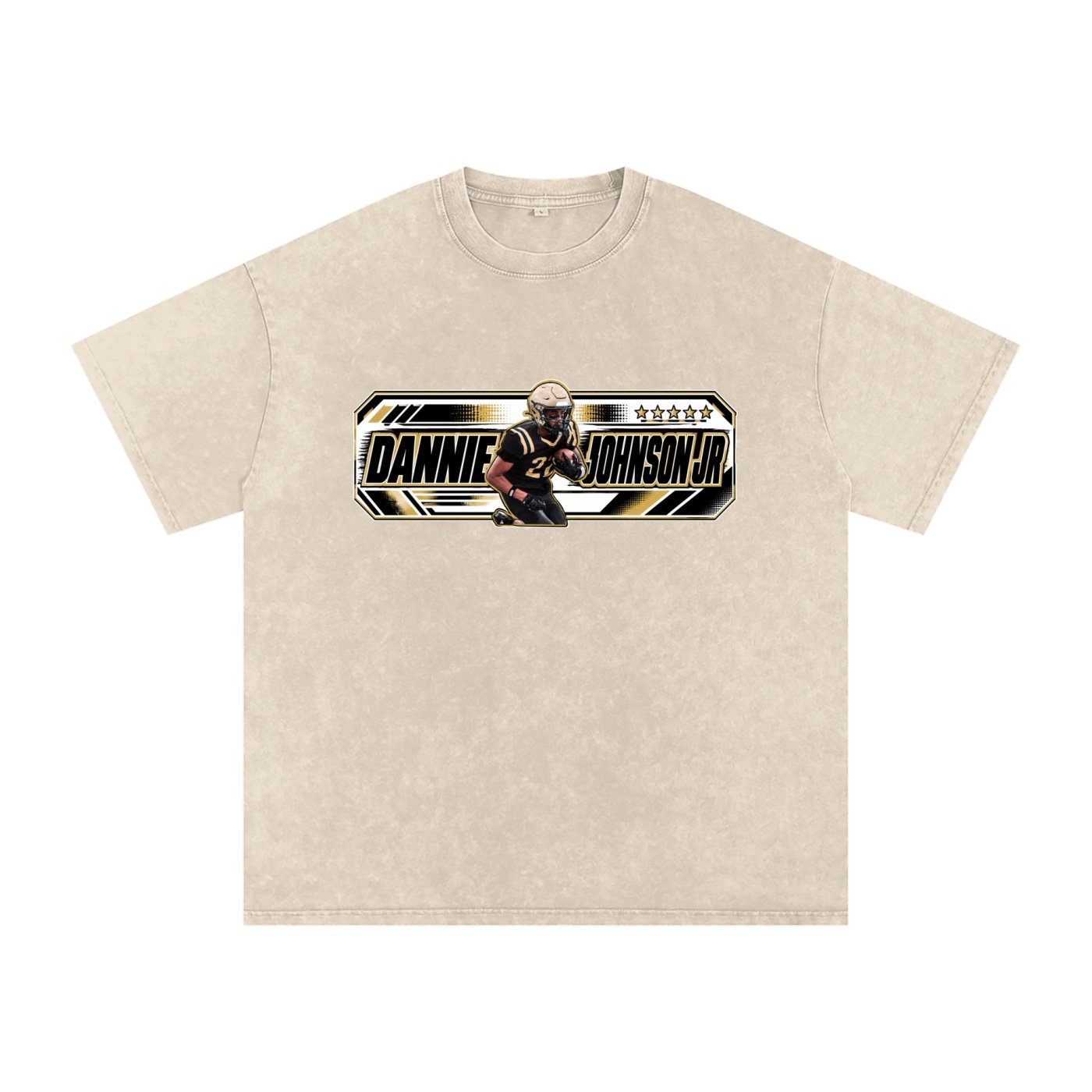Dannie Johnson jr Snow Washed Oversized TEE - Image 3
