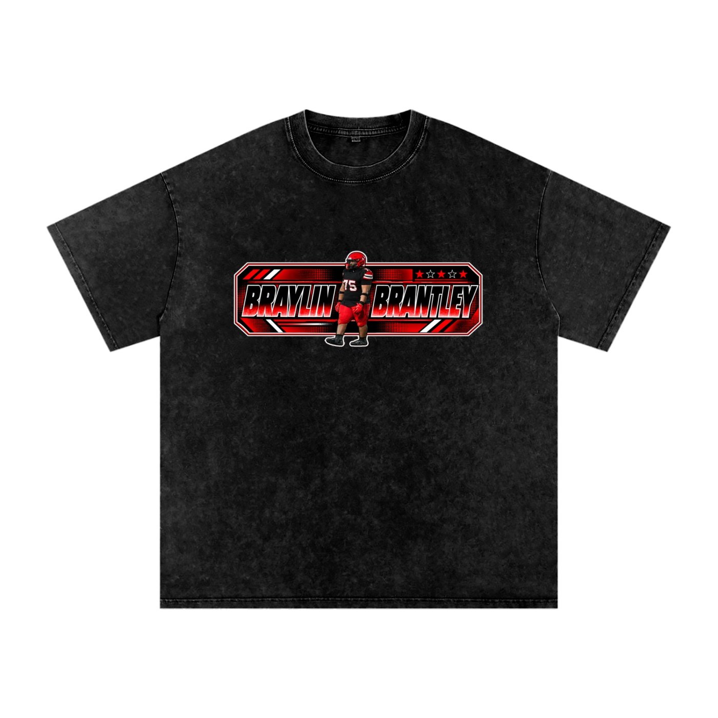 Braylin Brantley Snow Washed Oversized TEE - Image 1