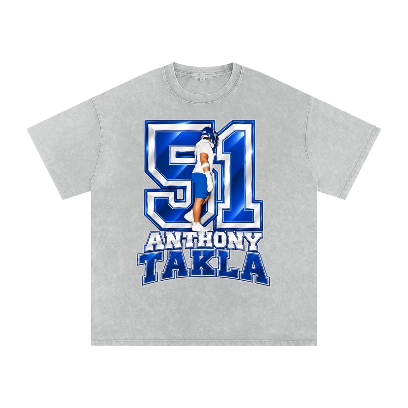 Anthony Takla Snow Washed Oversized TEE - Image 3