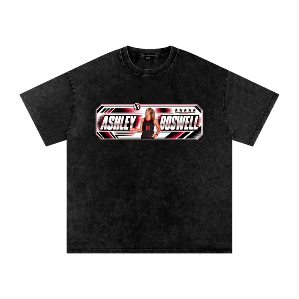 Ashley Boswell Snow Washed Oversized TEE