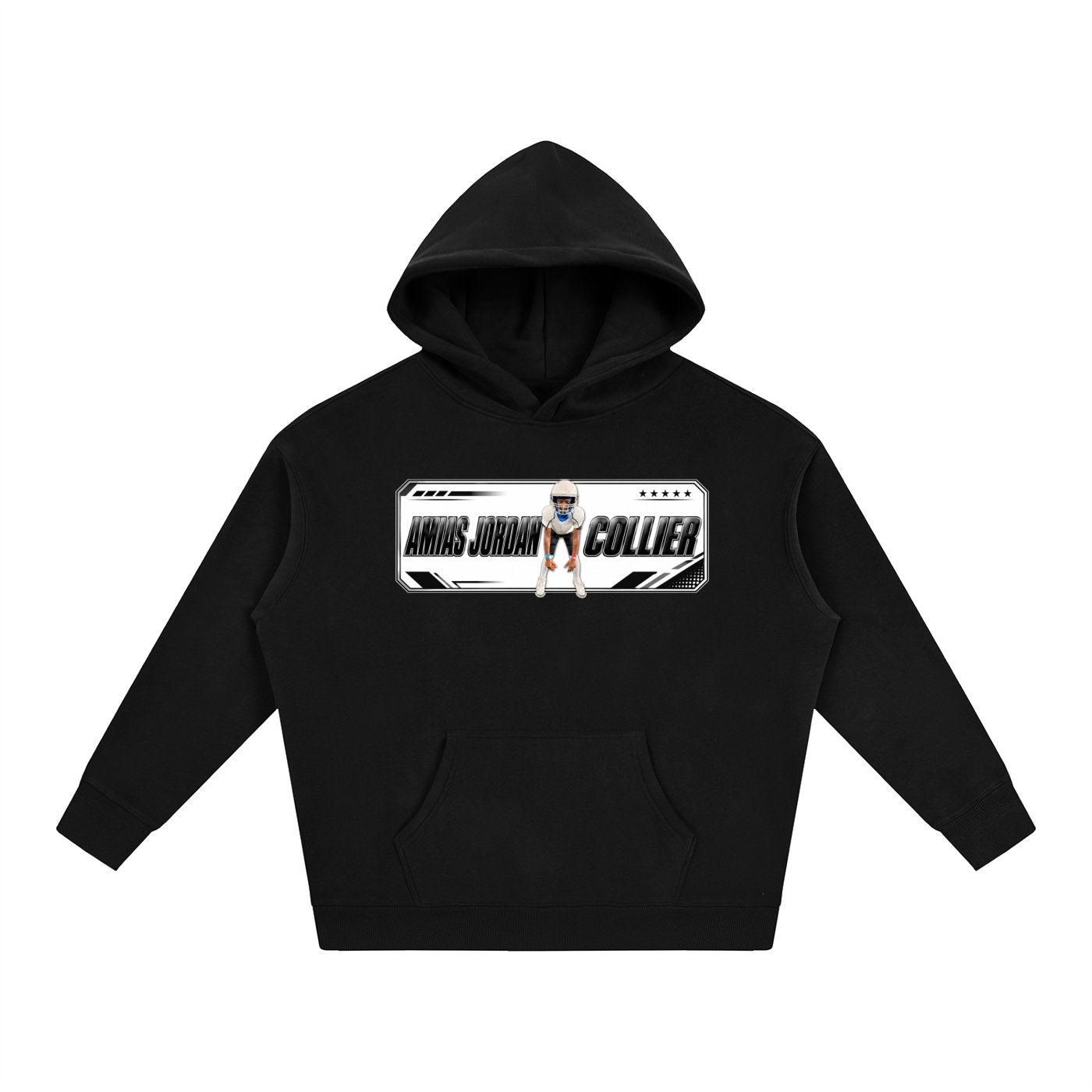 Amias Jordan collier Oversize Fleeced Hoodie - Image 1