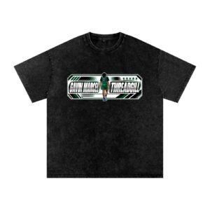 Gavin Marcel Threadgill Snow Washed Oversized TEE - Image 1