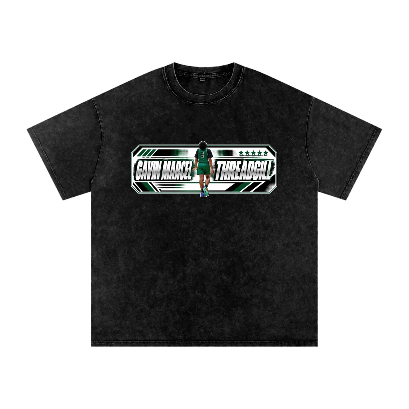 Gavin Marcel Threadgill  Snow Washed Oversized TEE - Image 1