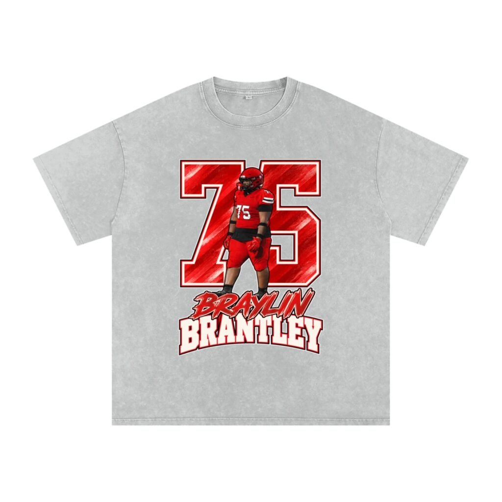Braylin Brantley Snow Washed Oversized TEE