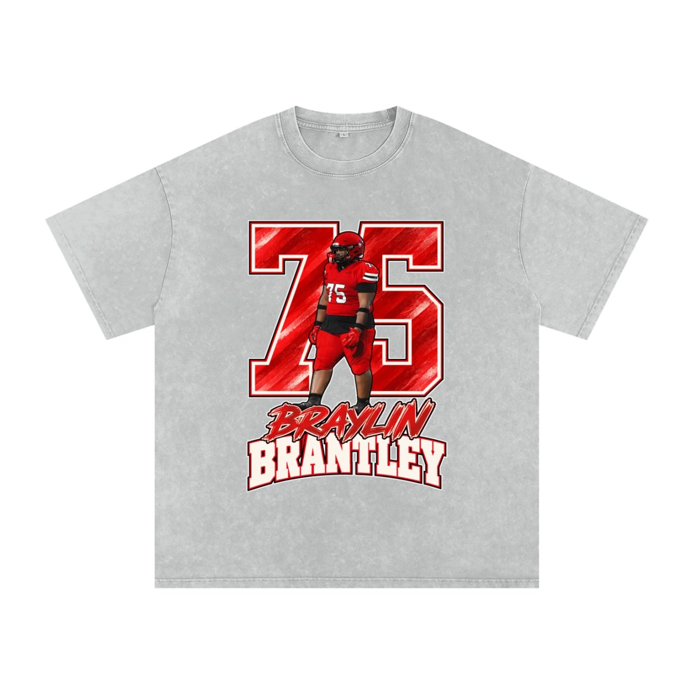 Braylin Brantley Snow Washed Oversized TEE - Image 3
