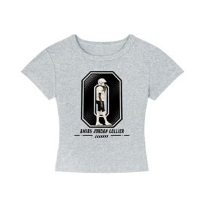 Amias Jordan collier Women's CropTop - Image 3