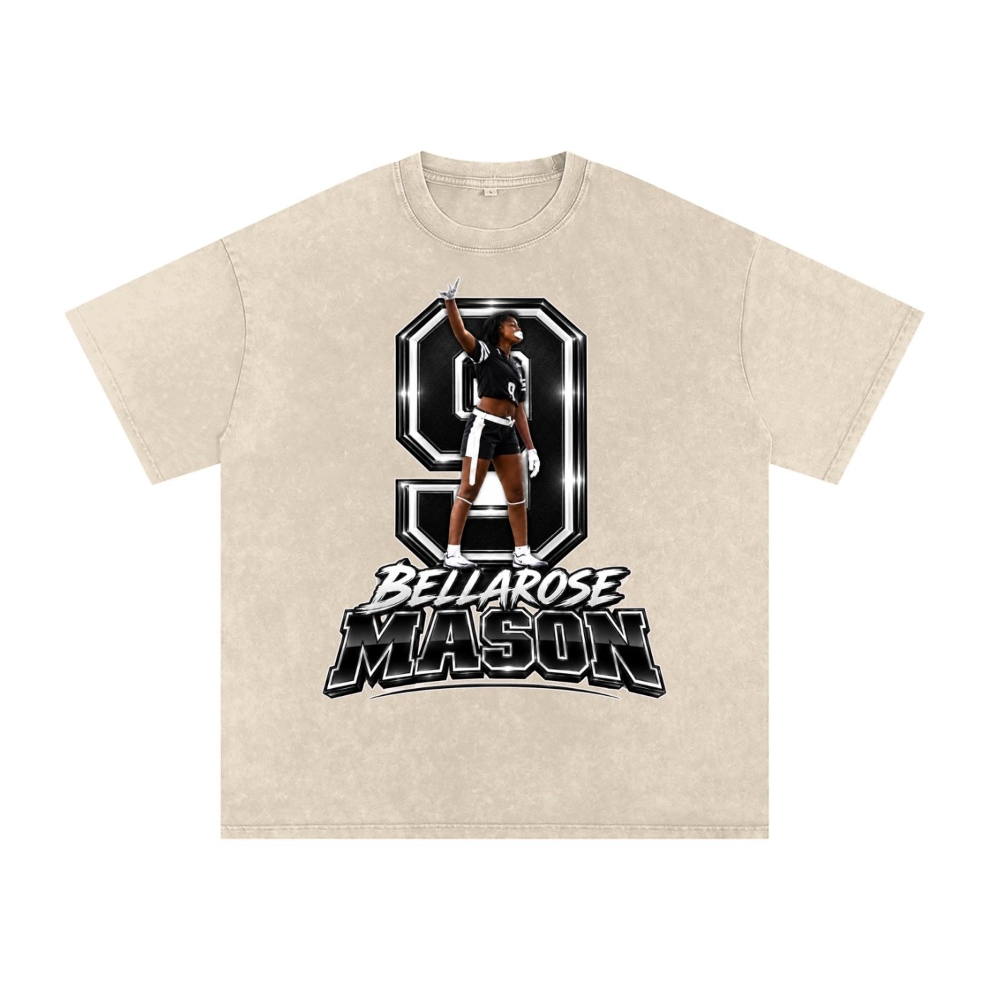 Bellarose Mason Snow Washed Oversized TEE - Image 2