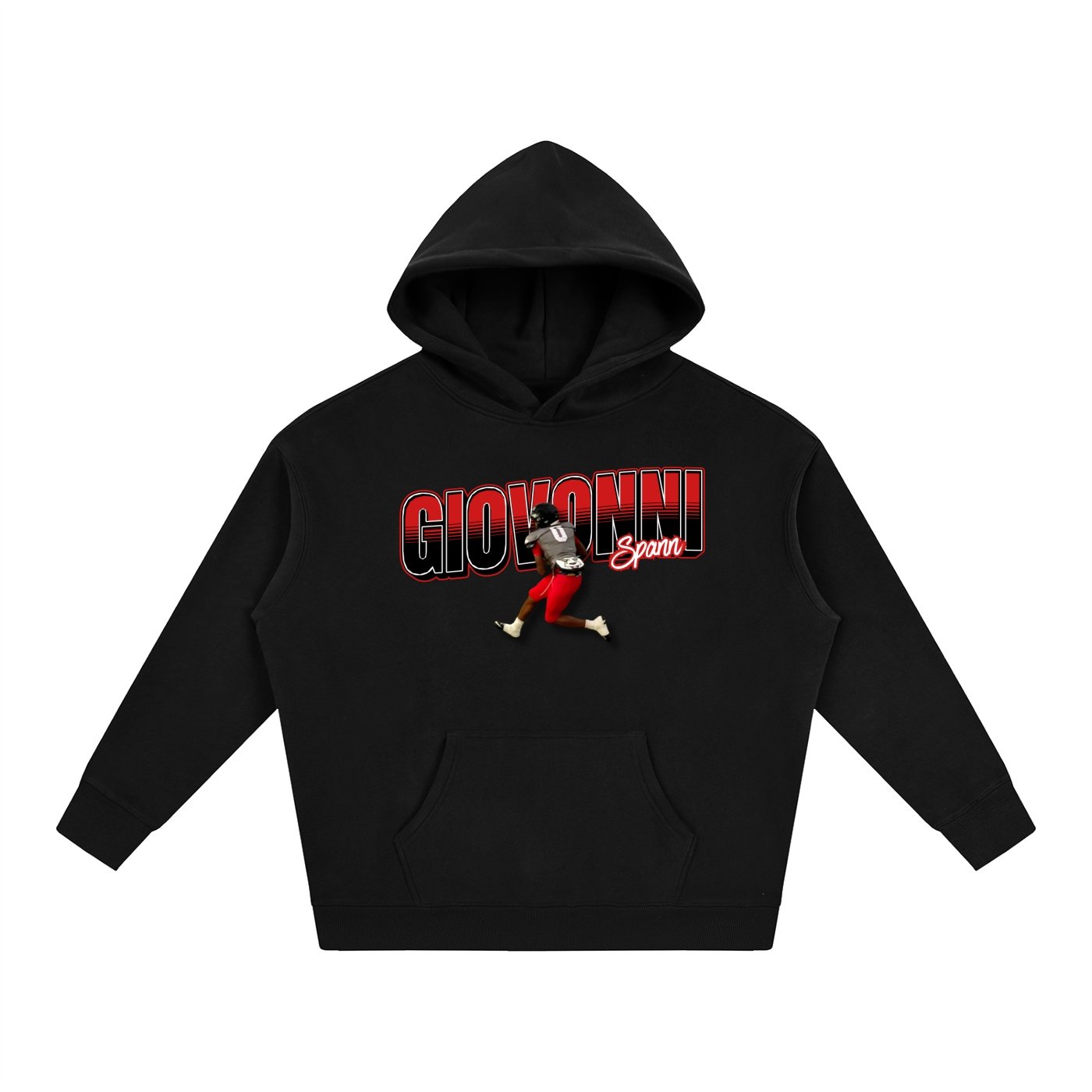 Giovonni Spann  Oversize Fleeced Hoodie - Image 1