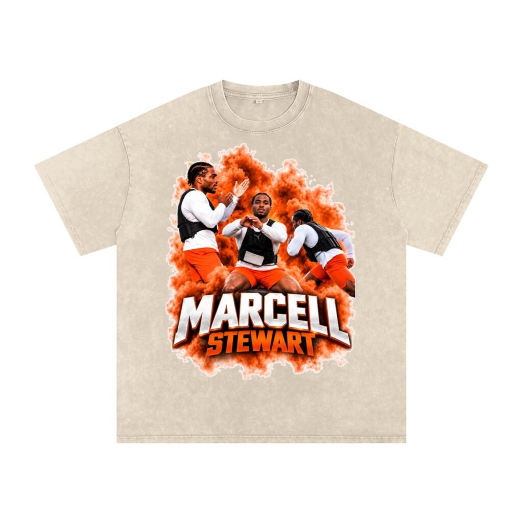Marcell Stewart Snow Washed Oversized TEE
