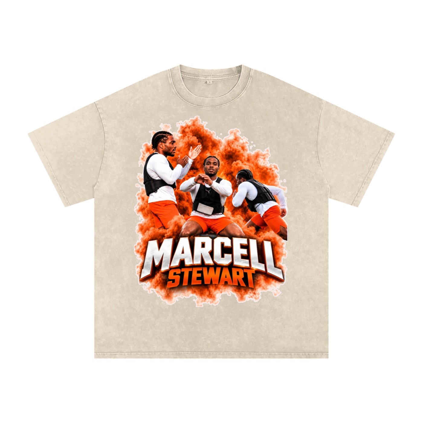Marcell Stewart Snow Washed Oversized TEE - Image 2