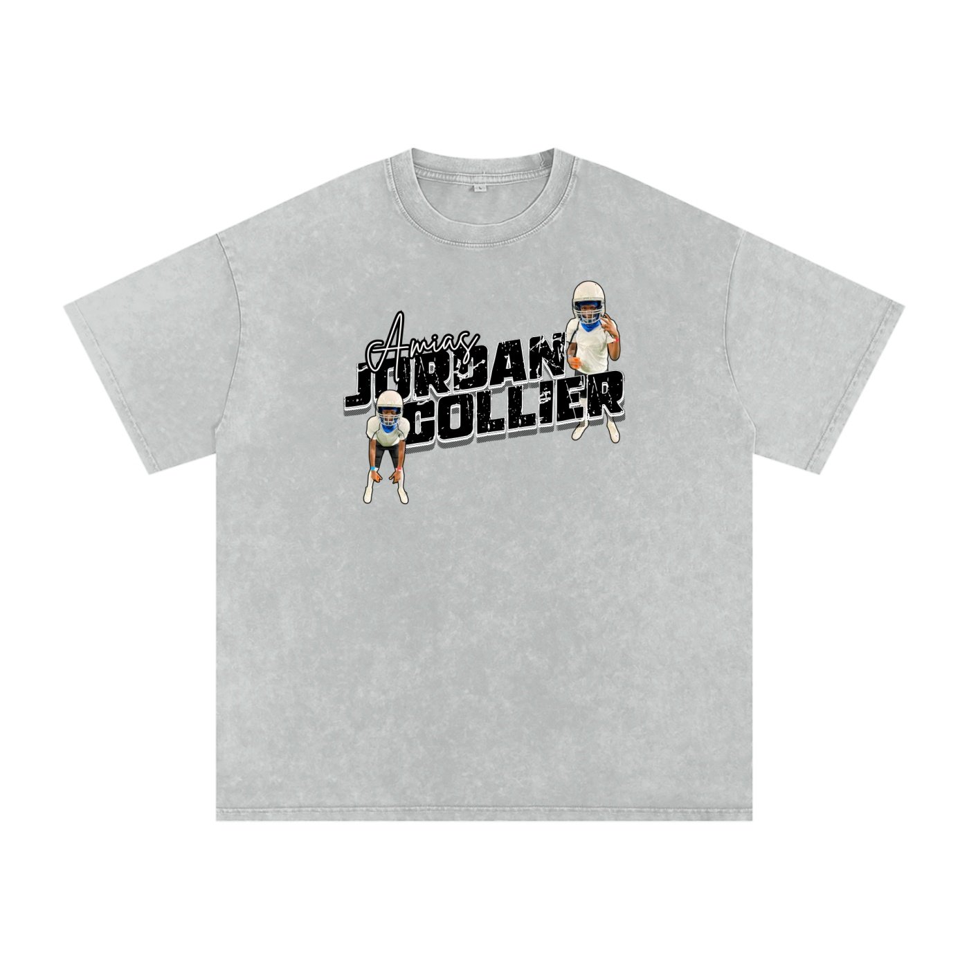 Amias Jordan collier Snow Washed Oversized TEE - Image 3