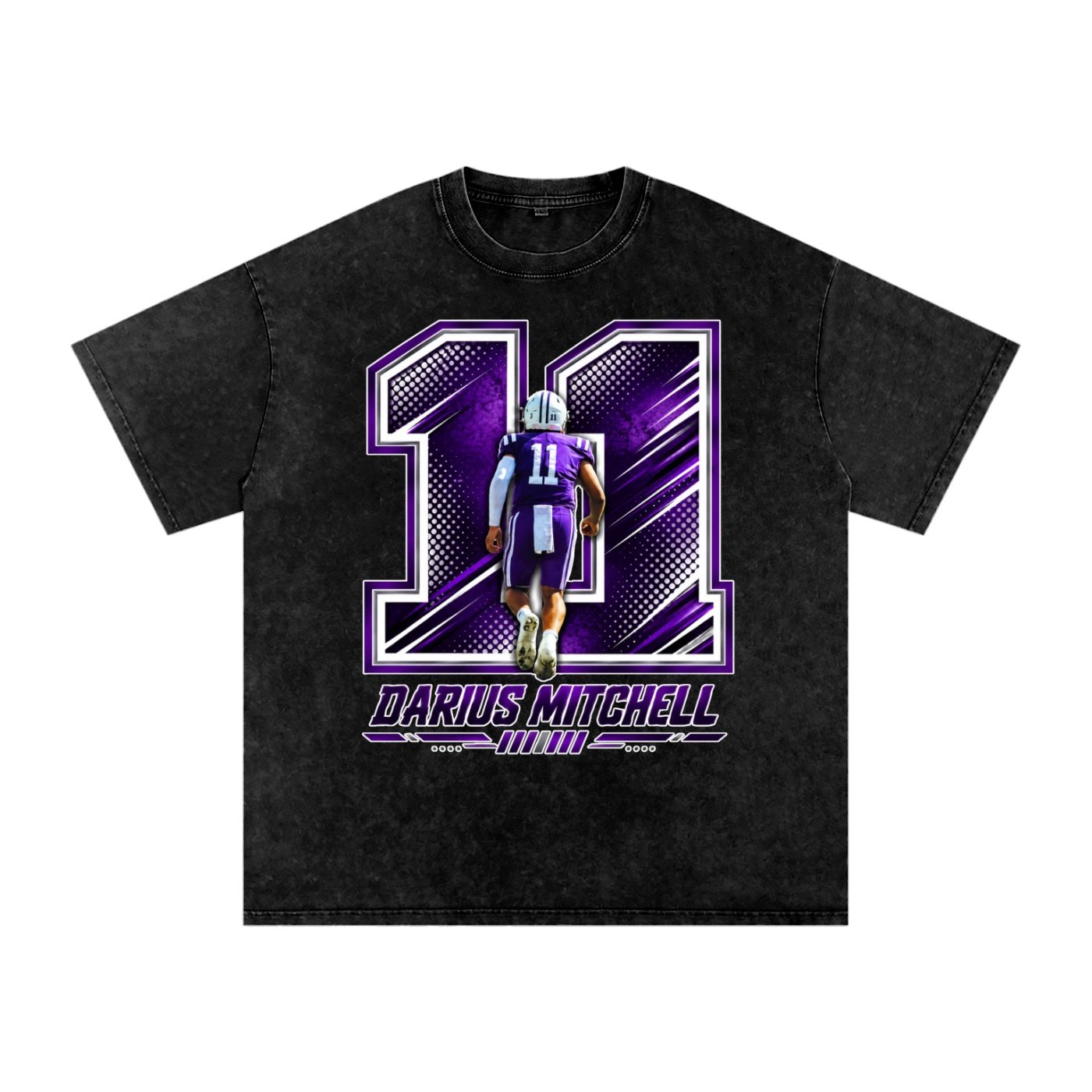 Darius Mitchell Snow Washed Oversized TEE - Image 1