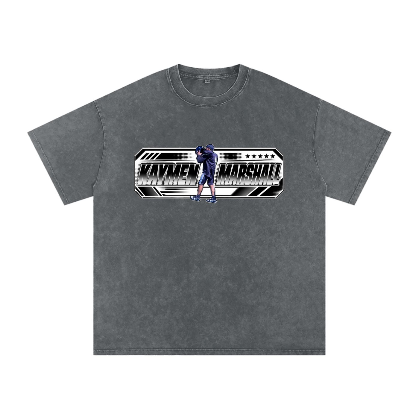 kaymen marshall Snow Washed Oversized TEE - Image 4