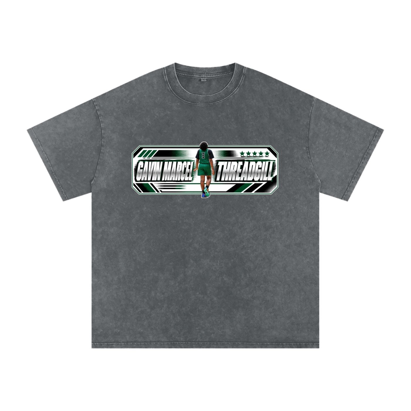 Gavin Marcel Threadgill  Snow Washed Oversized TEE - Image 4