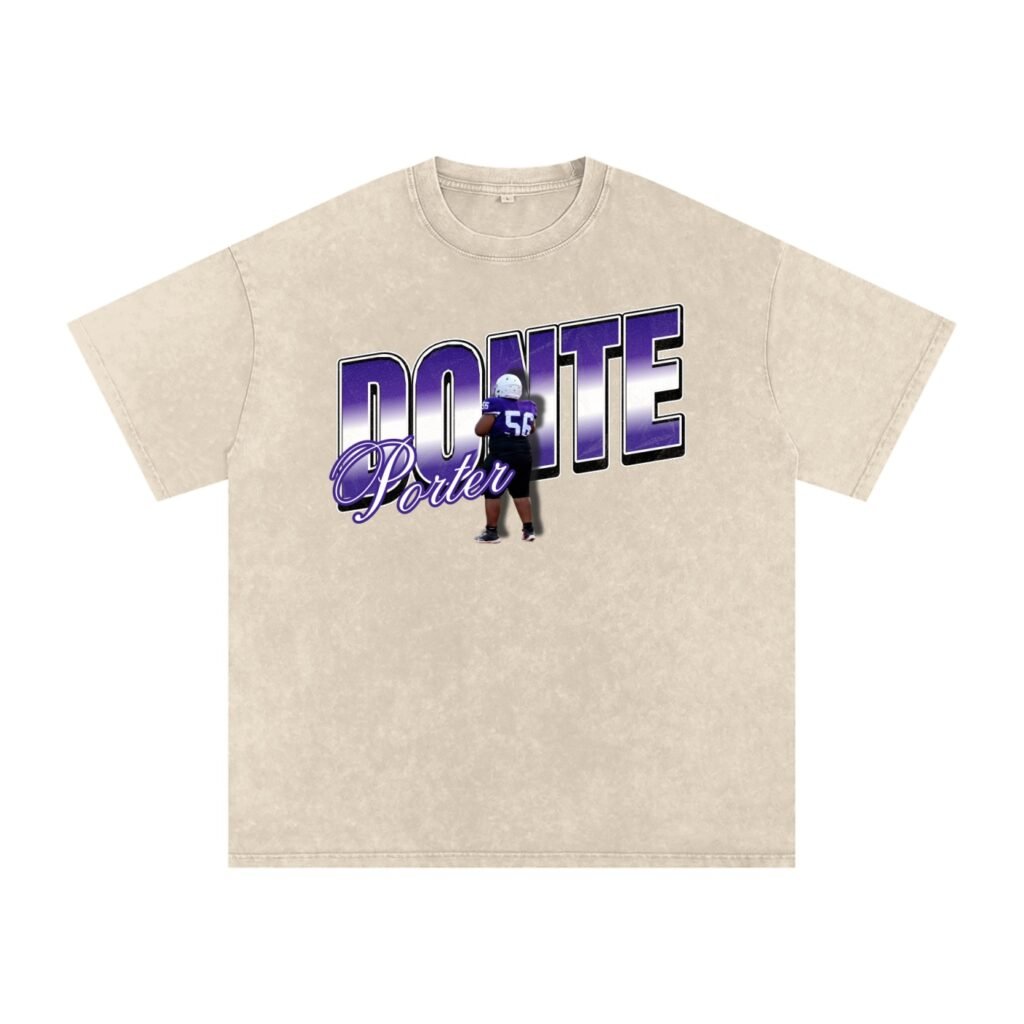 Donte Porter ll Snow Washed Oversized TEE