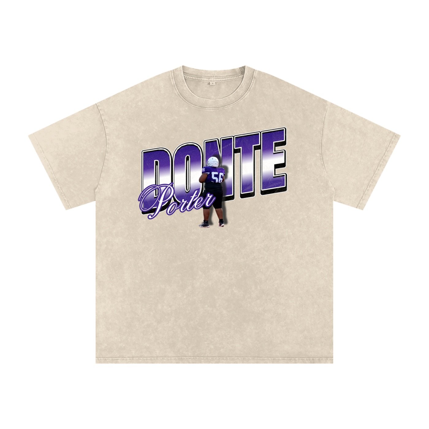 Donte Porter ll Snow Washed Oversized TEE - Image 2