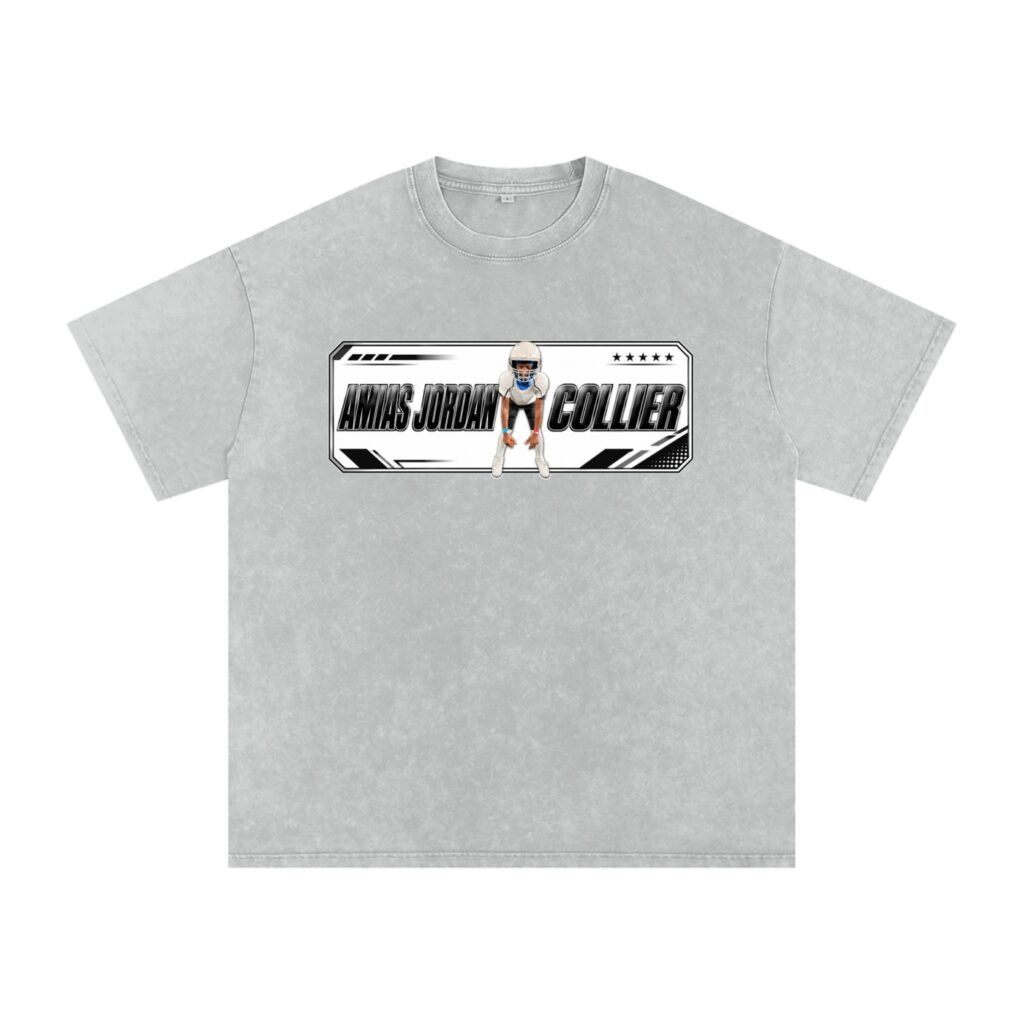 Amias Jordan collier Snow Washed Oversized TEE