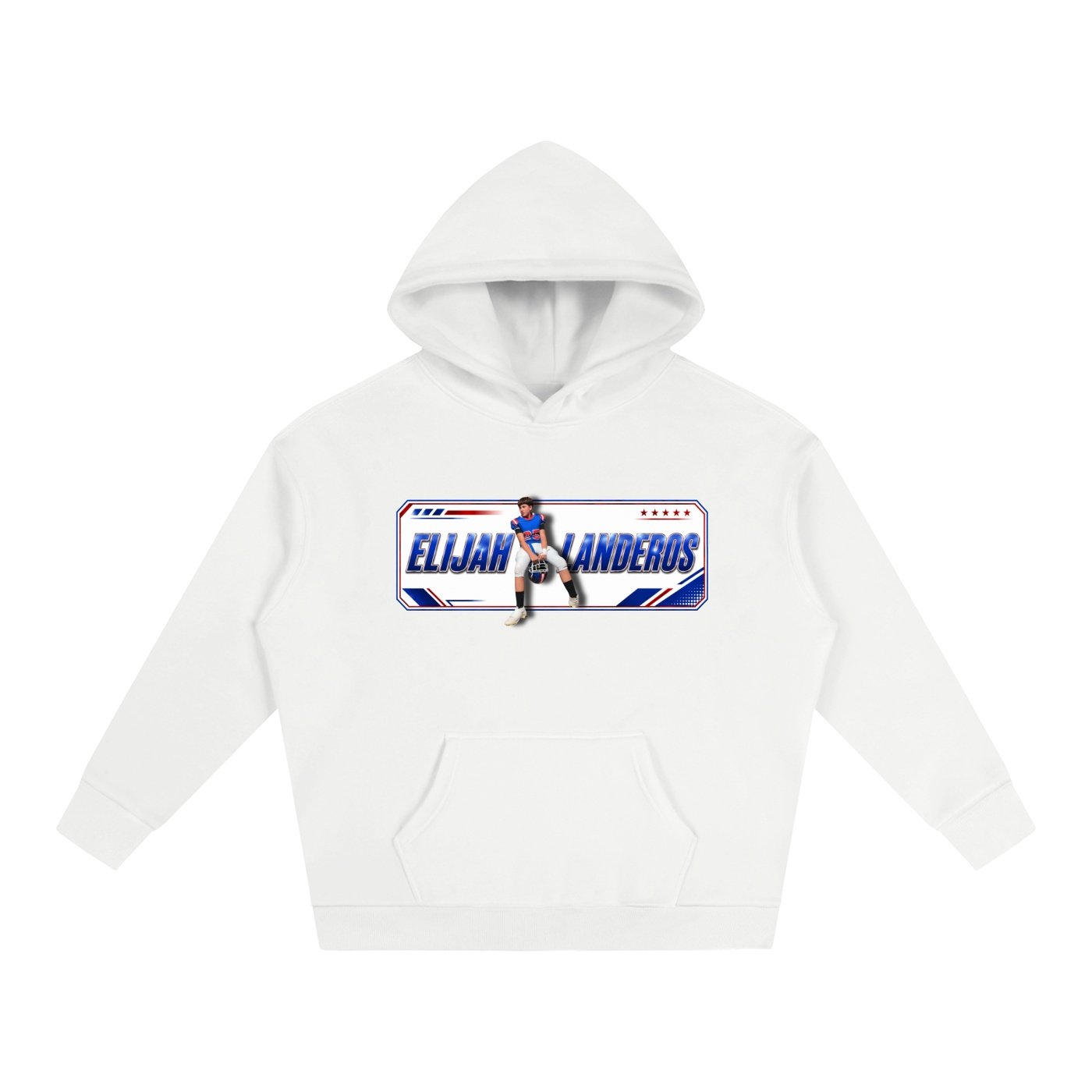 Elijah Landeros Oversize Fleeced Hoodie - Image 2