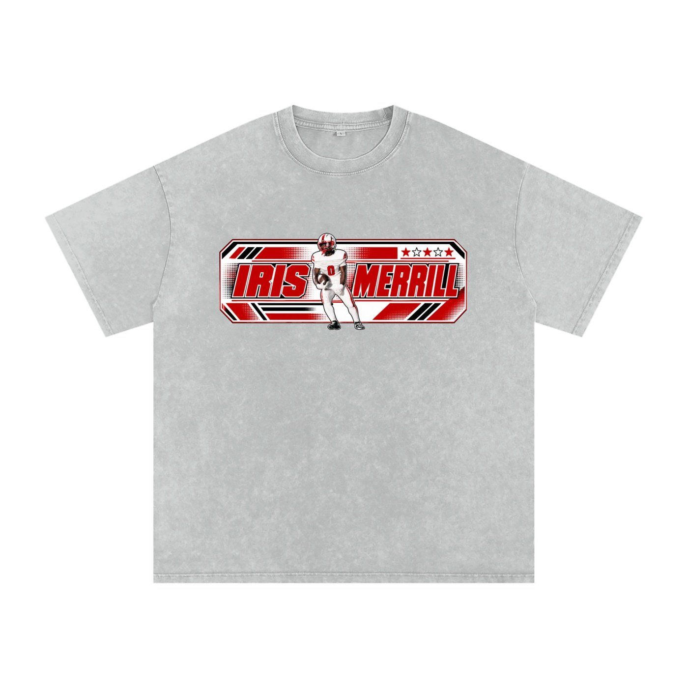 Iris Merrill Snow Washed Oversized TEE - Image 3