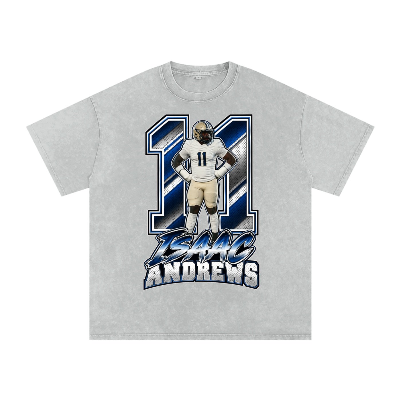 Isaac Andrews  Snow Washed Oversized TEE - Image 3