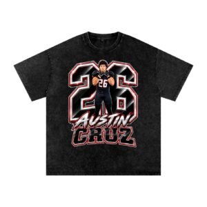 Austin Cruz Snow Washed Oversized TEE - Image 1