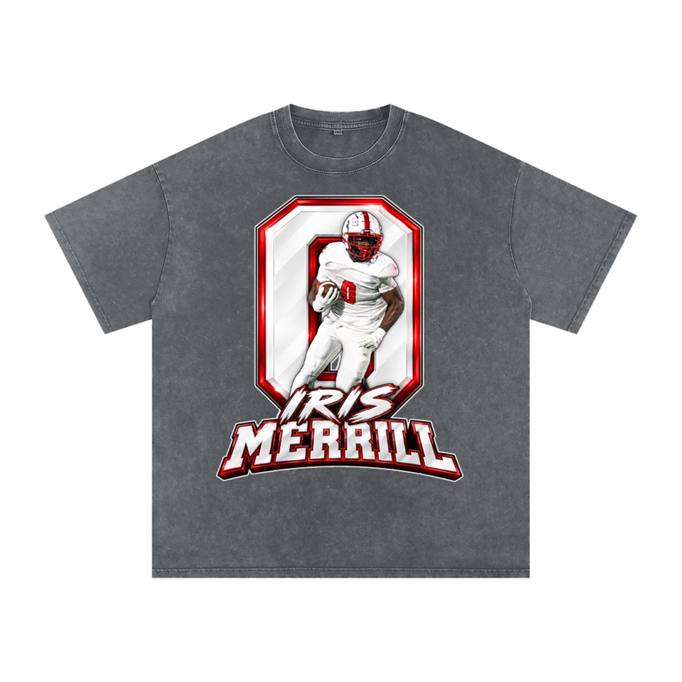 Iris Merrill Snow Washed Oversized TEE - Image 4