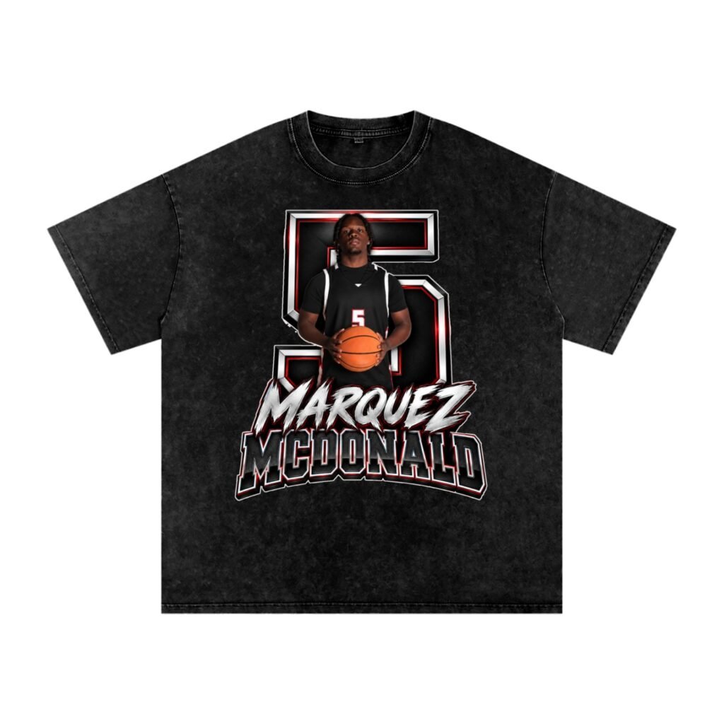 Marquez Mcdonald  Snow Washed Oversized TEE
