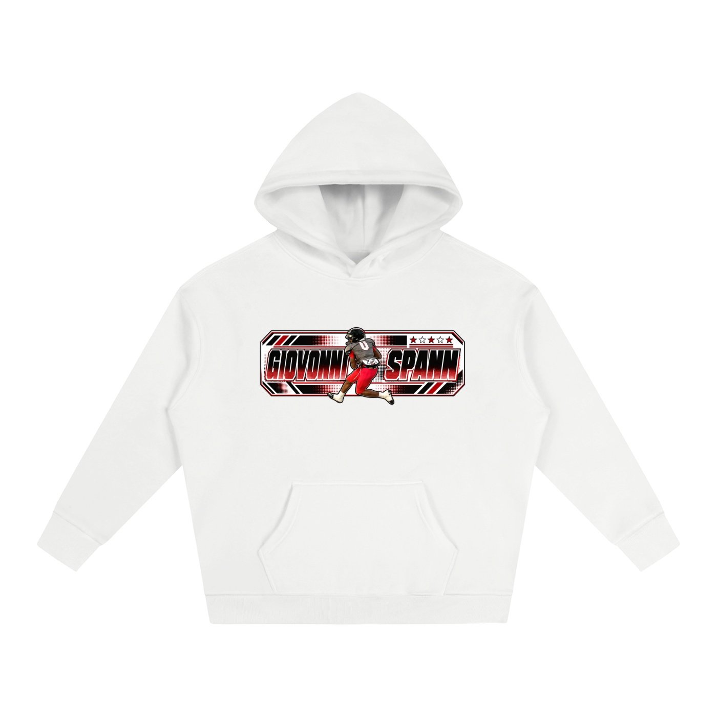 Giovonni Spann  Oversize Fleeced Hoodie - Image 2