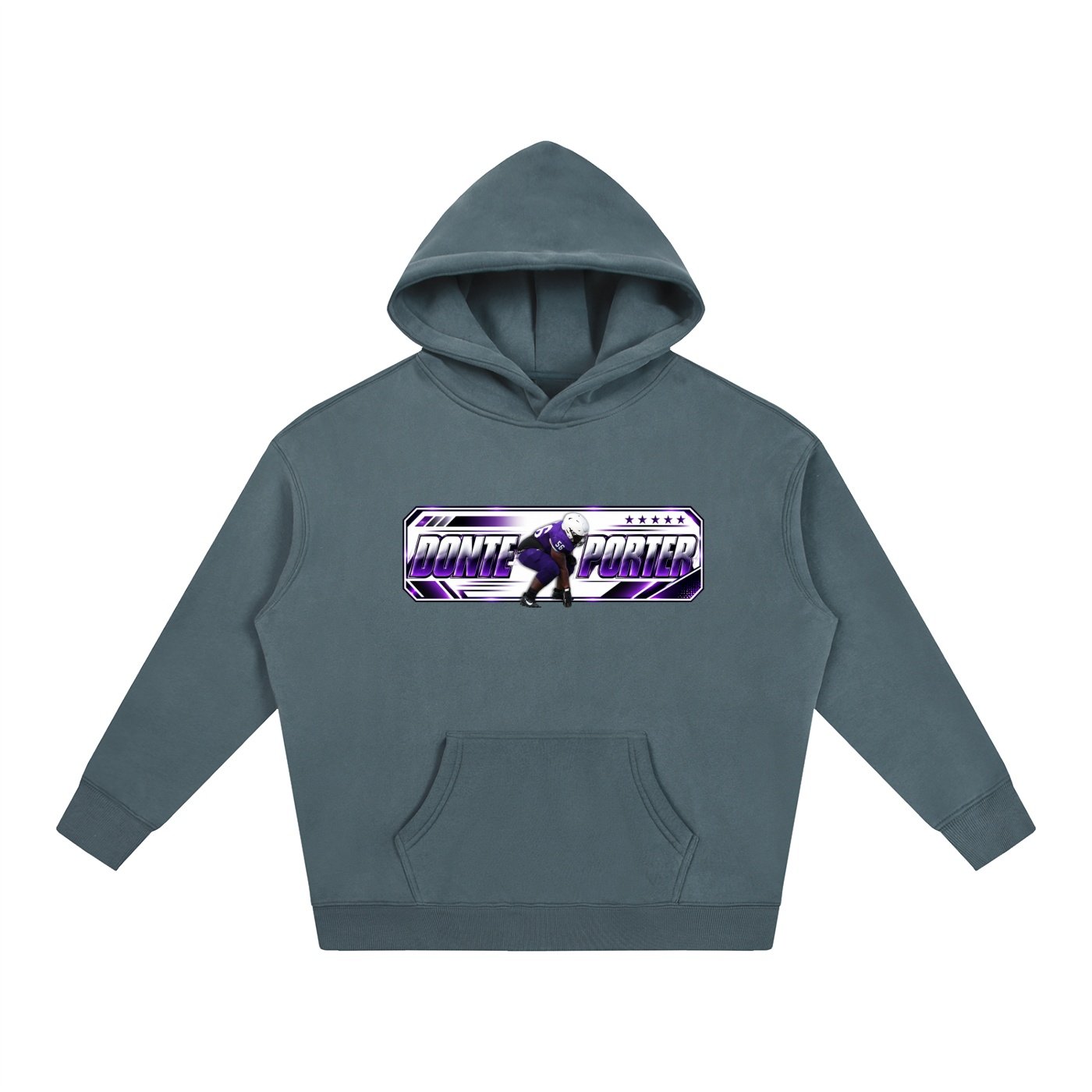 Donte Porter ll  Oversize Fleeced Hoodie - Image 4