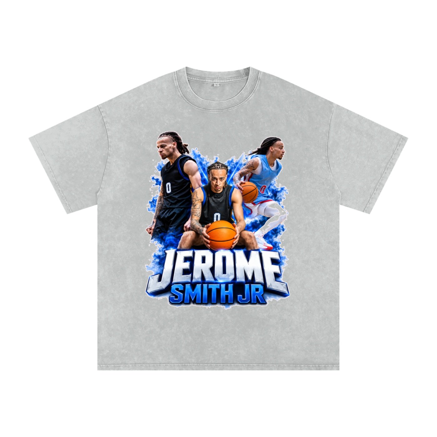Jerome Smith Jr Snow Washed Oversized TEE - Image 3