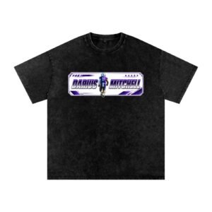Darius Mitchell Snow Washed Oversized TEE - Image 1