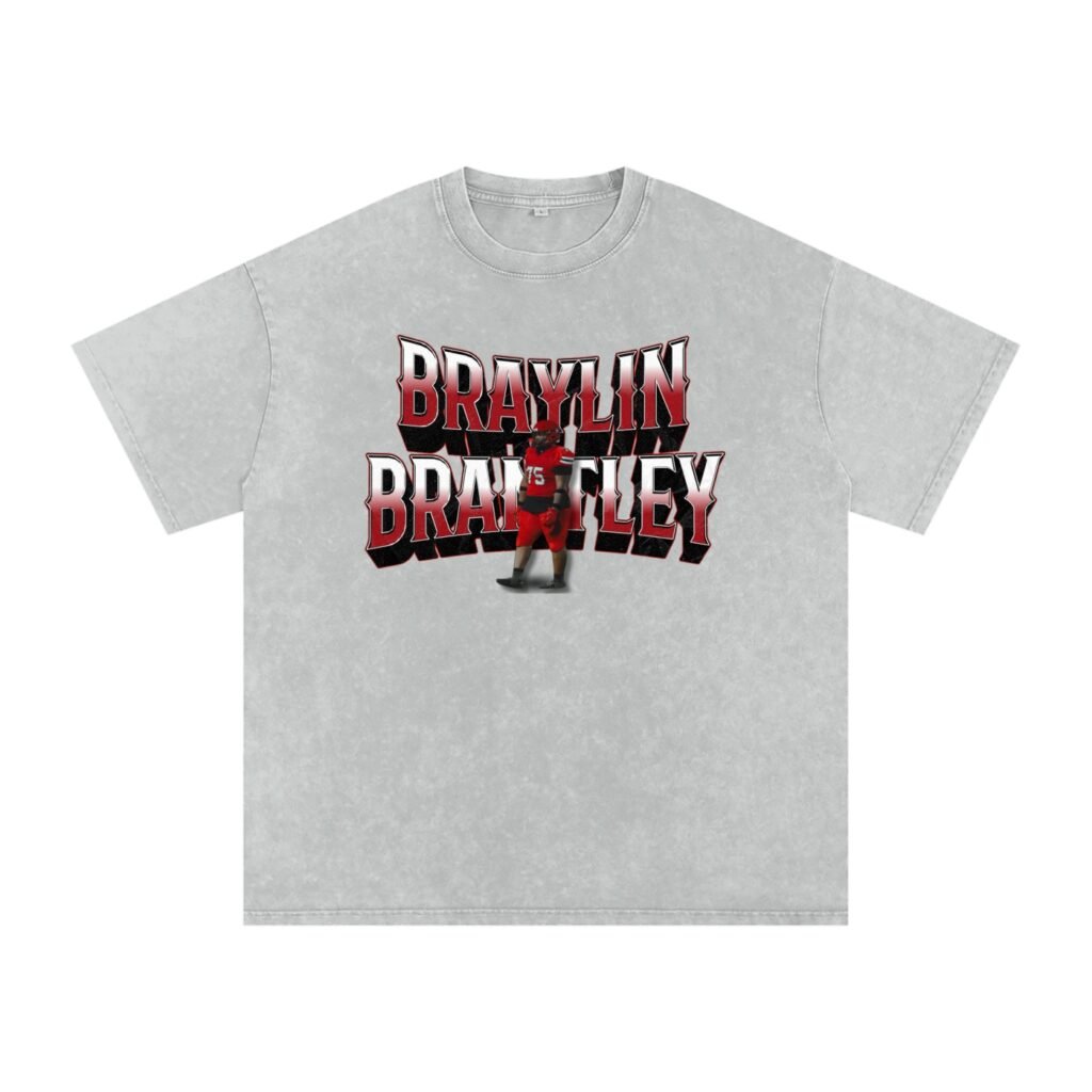 Braylin Brantley Snow Washed Oversized TEE