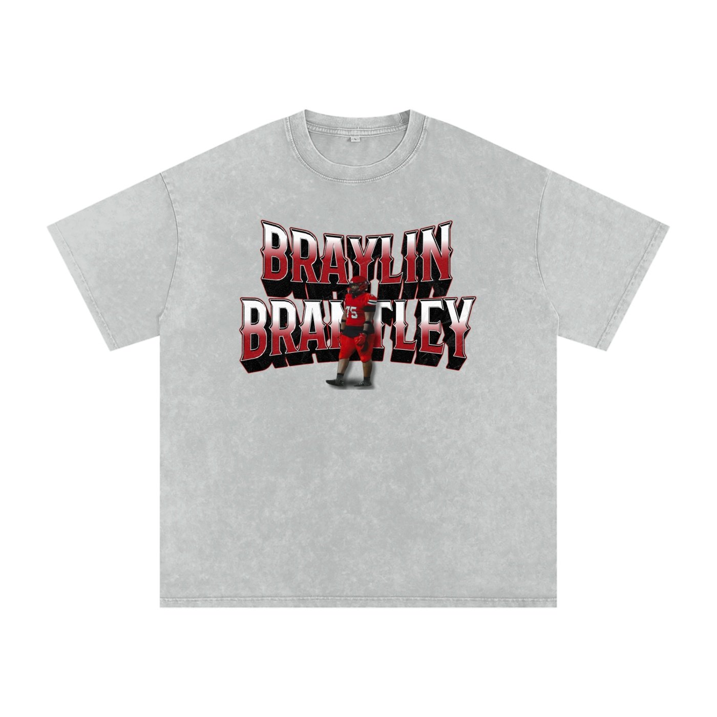 Braylin Brantley Snow Washed Oversized TEE - Image 3