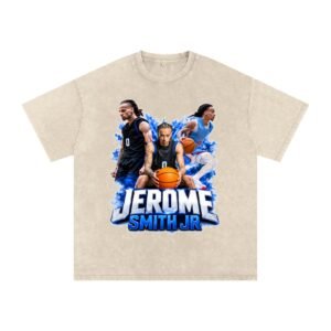 Jerome Smith Jr Snow Washed Oversized TEE - Image 2
