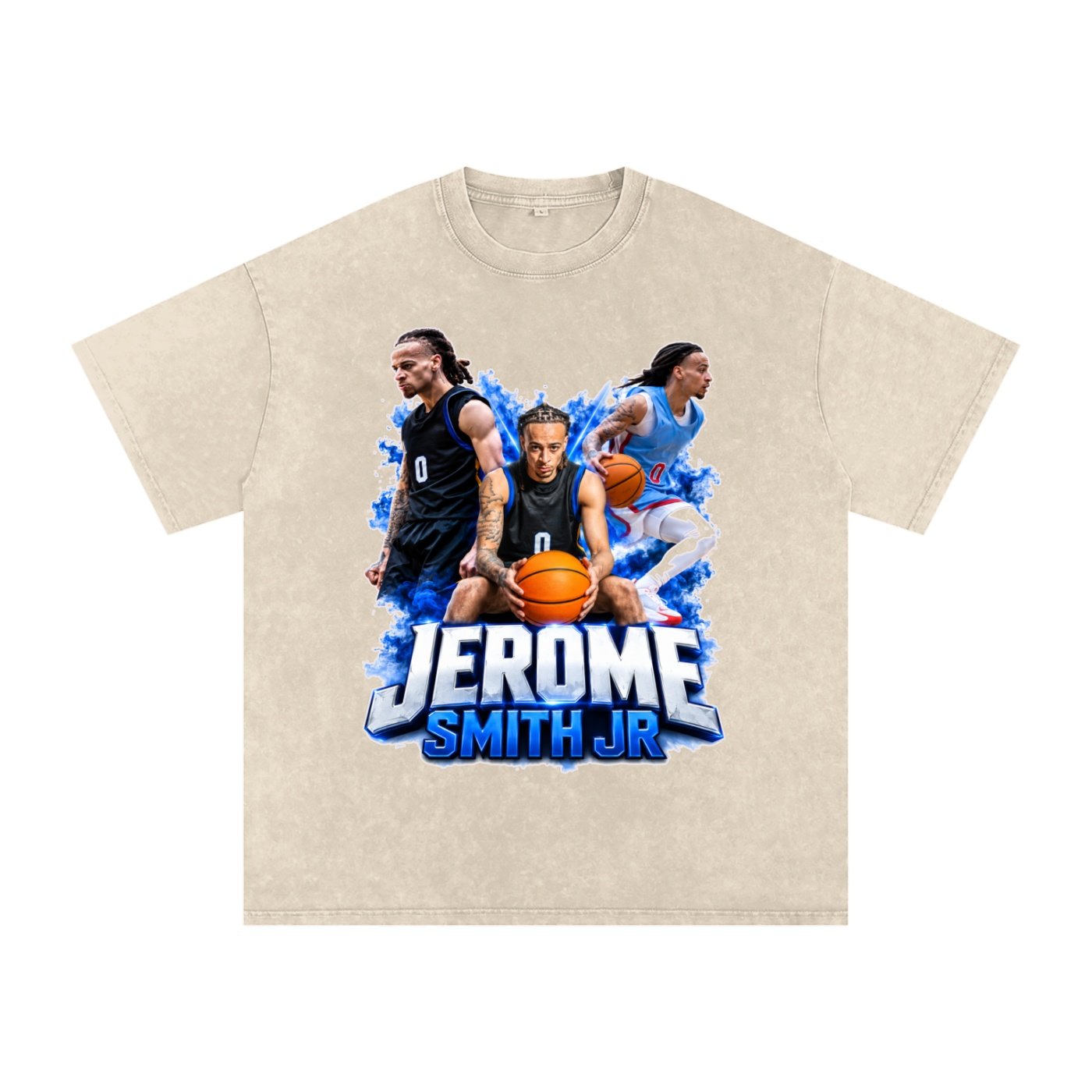 Jerome Smith Jr Snow Washed Oversized TEE - Image 2