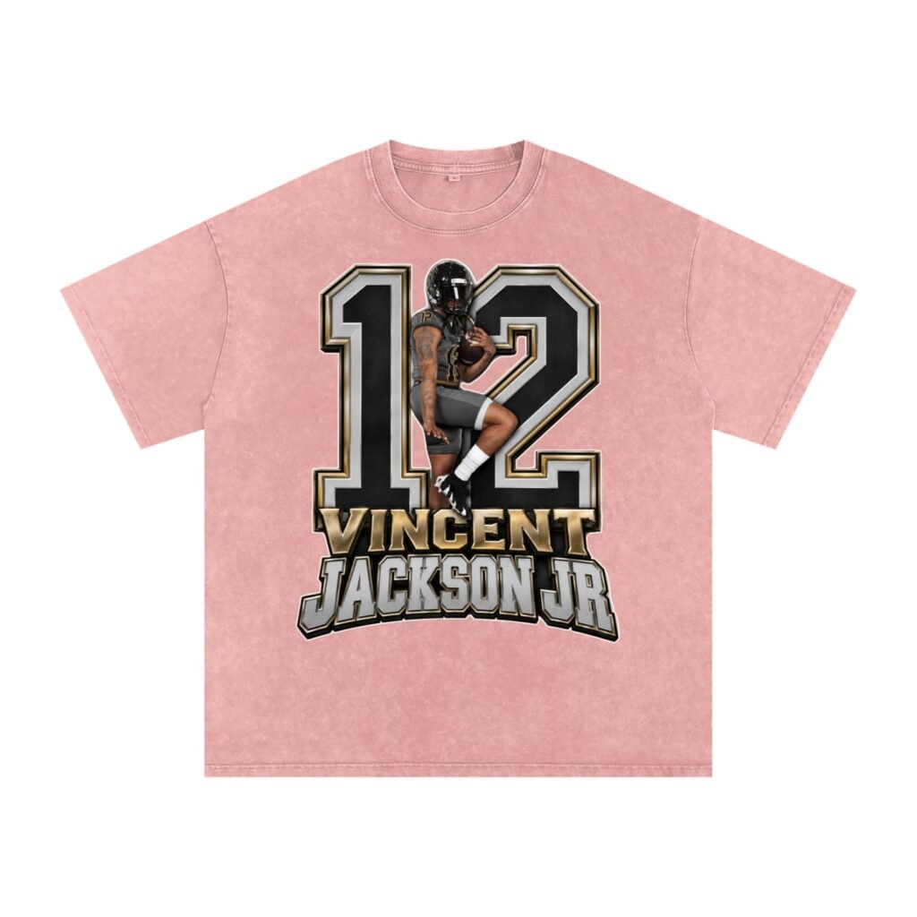 Vincent Jackson Jr Snow Washed Oversized TEE