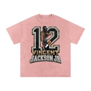 Vincent Jackson Jr Snow Washed Oversized TEE - Image 5