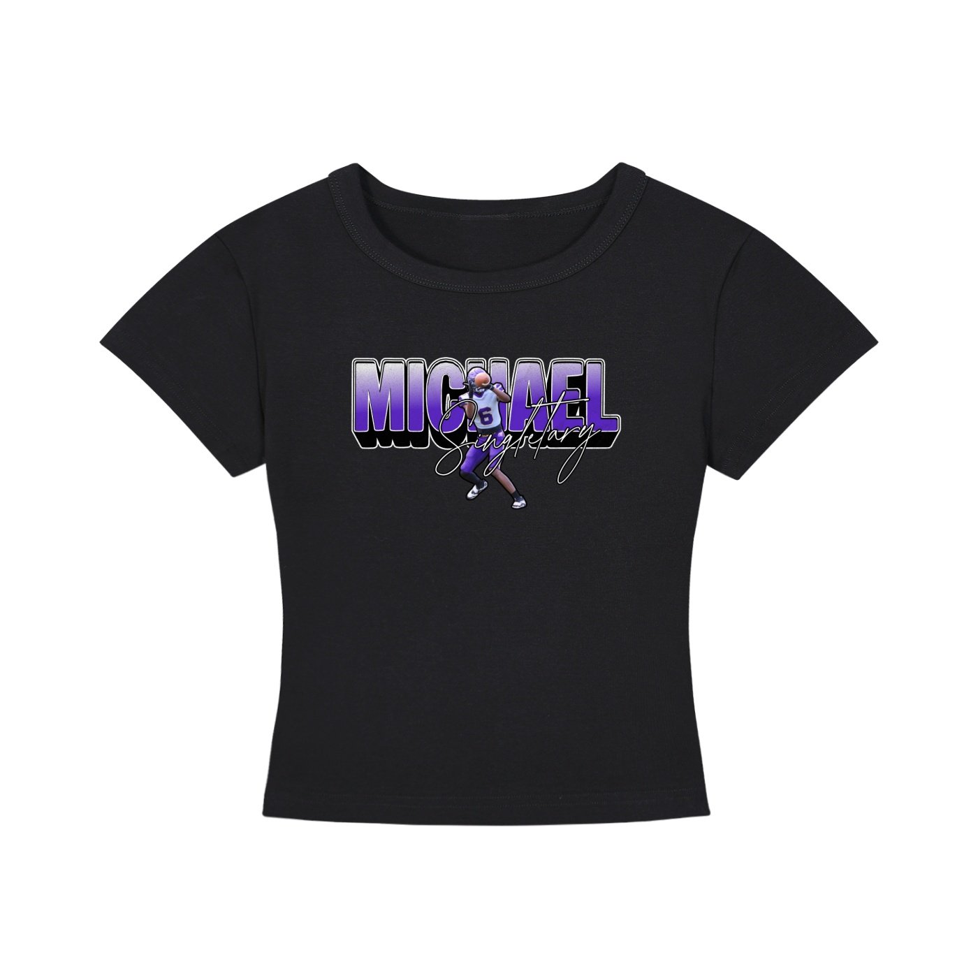 Michael Singletary Women's CropTop - Image 1