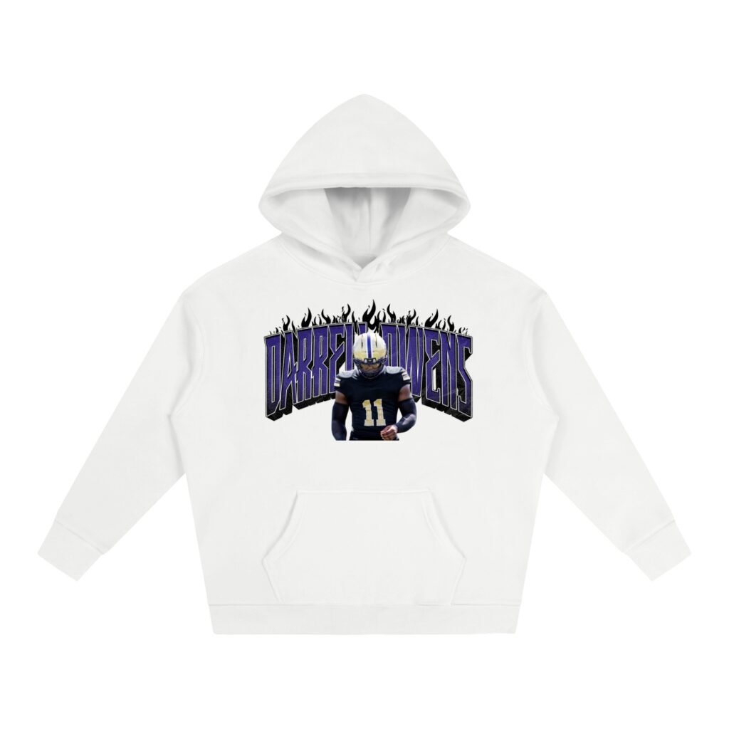 Darrell owens jr Oversize Fleeced Hoodie