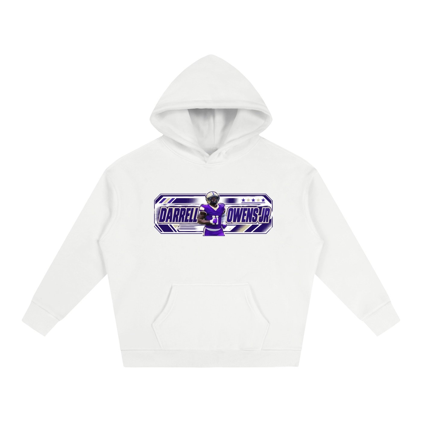 Darrell owens jr Oversize Fleeced Hoodie - Image 2