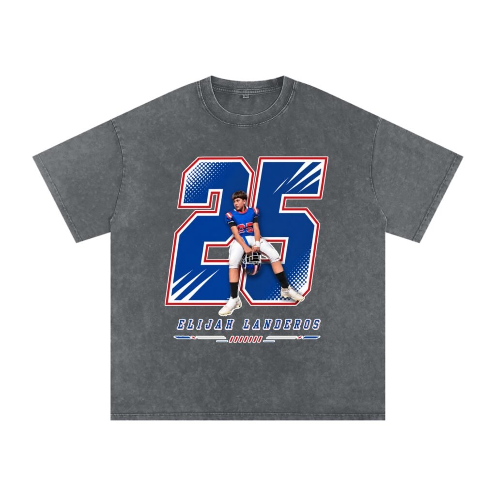 Elijah Landeros Snow Washed Oversized TEE