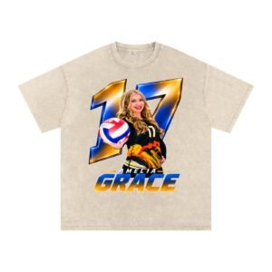 Amelia Grace Snow Washed Oversized TEE - Image 2