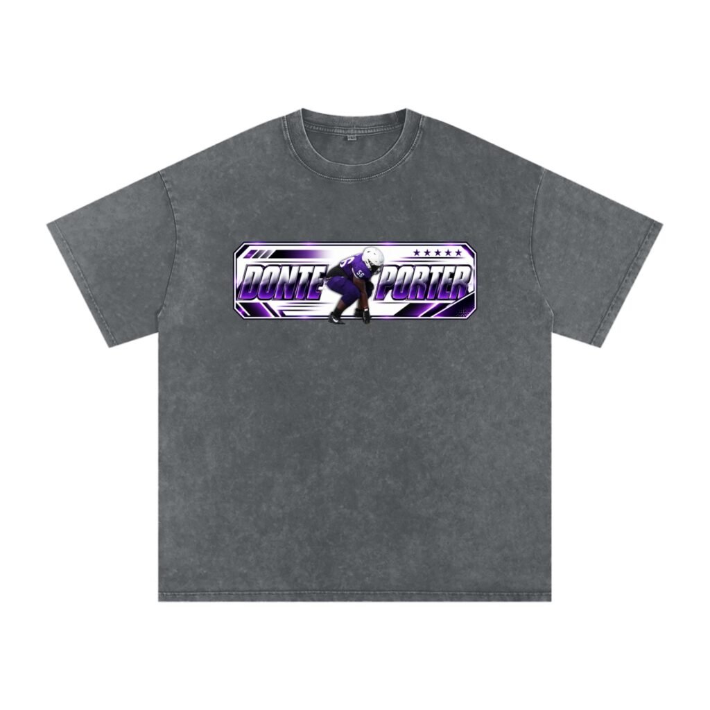 Donte Porter ll Snow Washed Oversized TEE