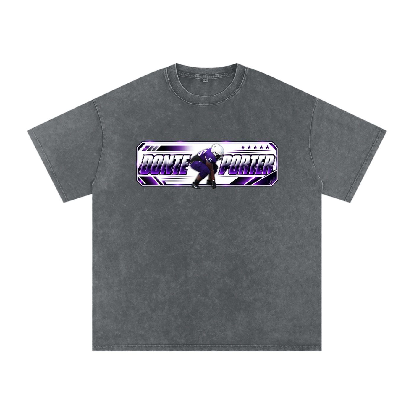 Donte Porter ll Snow Washed Oversized TEE - Image 4